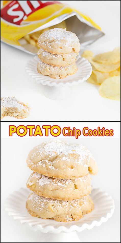 Chocolate Potato Chips, Potato Chip Cookies, Lace Cookies, Potato Chip, Chip Cookie Recipe, Salty Snacks, Brownie Cookies, No Bake Treats, Cookie Desserts