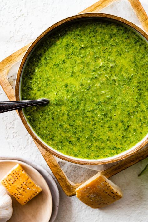 Best Authentic Pesto Genovese (Basil Pesto) - CucinaByElena Pesto Genovese Recipe, Genovese Basil, Italian Pesto, Sushi Bake, Grilling Menu, Walnut Pesto, One Pot Pasta Recipes, How To Make Pesto, Delicious Pasta