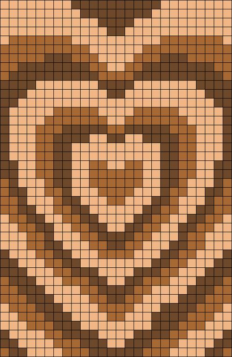 Brown Hearts Perler Bead Pattern | Bead Sprites | Misc Fuse Bead Patterns Among Us Crewmate, Graph Crochet, Fuse Bead Patterns, Easy Pixel Art, Pixel Art Templates, Hama Beads Design, Pattern Maker, Perler Bead Templates, Pixel Drawing