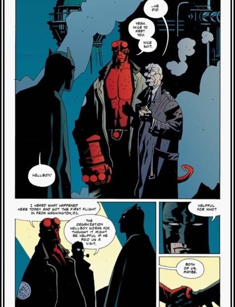 Mignola Hellboy, Mignola Art, Hellboy Comic, Nerdy Art, Mike Mignola Art, Hellboy Art, Red Ape, Mike Mignola, Batman And Catwoman