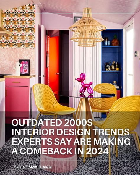 We've seen 2000s interior design trends come back and we could not be more thrilled about it. Give us all the bold colors and metallic shimmer, and hand us a glitter gel pen to write this article with. Tap the link in our bio to read 💫 2000s Interior Design, Glitter Gel, Be Bold, Interior Design Trends, Gel Pens, Come Back, Bold Colors, To Read, Tap