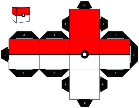 Pokeball Cubee by sixtimesnine on DeviantArt Paper Pokemon, Papercraft Pokemon, Pokemon Crafts, 3d Pokemon, Pokemon Dolls, Pokemon Diy, Pokemon Ball, Pokemon Craft, Pokemon Birthday Party