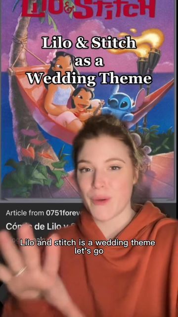 Lynea D'Aprix on Instagram: "Lilo & Stitch as a Wedding Theme #weddingthemes #weddingideas #weddingtheme #uniqueweddingideas #weddinginspo #disneywedding #liloandstitch" Stitch Wedding, Teenage Books To Read, Disney Inspired Wedding, Wedding Cards Handmade, Plan My Wedding, Future Wedding Plans, Cute Love Stories, Cute Wedding Ideas, Quotes That Describe Me