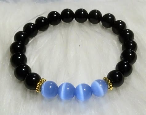 Simple Glass Bead Bracelets, Bracelet Business, Healing Gemstone Bracelets, Bracelet Craft, Blue Beaded Bracelets, Bracelet Craft Diy, Bracelet Inspo, Diy Bracelet Designs, Diy Bracelets Patterns