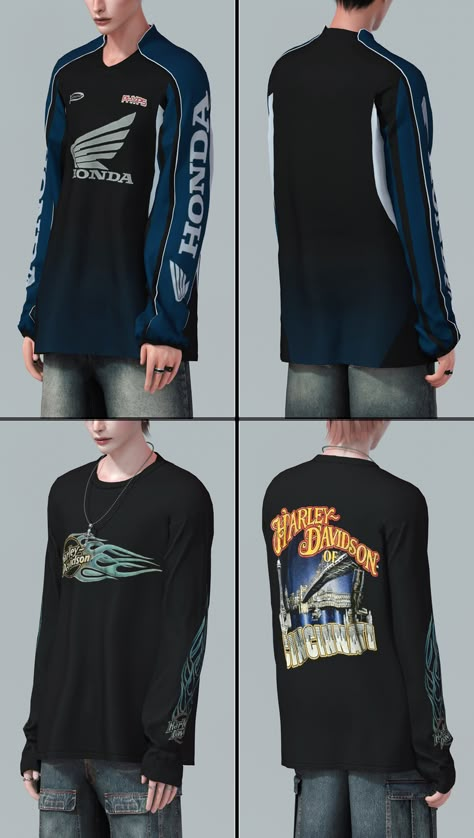 [Preview] Overdrive L/S Top Set | RONA_SIMS Sims Cc Rona, Sims 4 Cc Backwards Hat, Sims 4 Cc Clothes Male Outfits, Sims 4 Cc Mens Outfits, Sims 4 Male Cc Patreon Free, Sims 4 Traditional Tattoo Cc, Sims Cc Male Clothes Maxis Match, Sims 4 Vest Male, Sims Mens Clothes