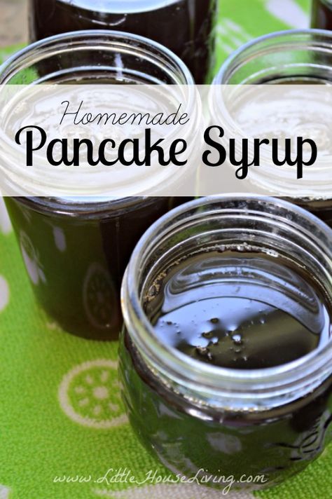 Canning Pancake Syrup, Canning Fruit Syrup, How To Make Pancake Syrup, Homemade Pancake Syrup Easy, Pancake Syrup Recipe Easy, How To Make Syrup For Pancakes, Homemade Syrup For Pancakes, Syrup Recipe Homemade, Canning Syrup