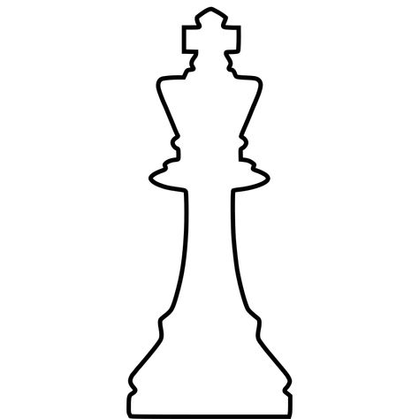 Chess King Drawing, King Chess Piece Drawing, Chess Pieces Drawing, Chess Piece Drawing, King And Queen Chess Pieces, Pieces Drawing, Chess Piece Tattoo, Bishop Chess, King Chess Piece