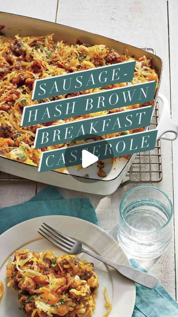 Southern Living on Instagram: "Our Sausage-Hash Brown Breakfast Casserole packs everything you love about brunch into one crowd-pleasing dish. 🤩 Visit the link in our profile to get the recipe for your new favorite big-batch breakfast!" Hash Brown Sausage Casserole, Sausage Hash Brown Breakfast Casserole, Hash Brown Breakfast Casserole, Sausage Hashbrown Breakfast Casserole, Baked Breakfast Casserole, Hash Brown Breakfast, Sausage Casserole Recipes, Breakfast Casserole Bacon, Sausage Hash