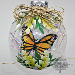 Up on tippy toes: Butterfly Ornament. #TeresaCollins #PocketDies #Xyron #ebrush #craftwell #DIY #Christmas #ornaments #butterflies Teresa Collins, Butterfly Ornaments, Diy Butterfly, Butterfly Gifts, Butterfly Crafts, Crafty Gifts, Butterfly Decorations, Christmas Tree Themes, Ornaments Diy