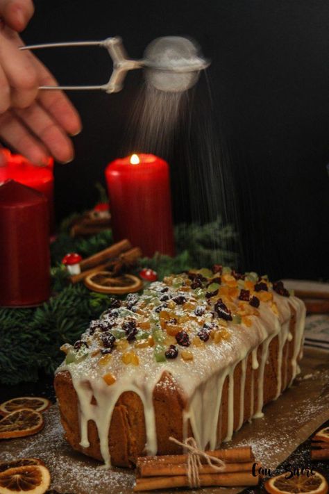 Fruit Pound Cake with Orange glaze – Cau de sucre #fruitcake Buckwheat Cake, Christmas Cake Recipes, Plum Cake, Savoury Cake, Bundt Cake, Fruit Cake, Pound Cake, Christmas Cake, Christmas Baking