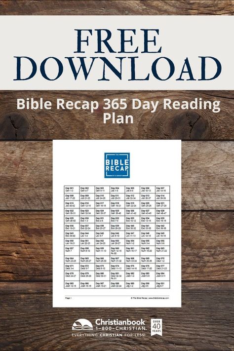 Reading your Bible in a year… many of us set this goal for ourselves, but more often than not, we don’t quite get there. Enter this 365-day Bible Reading Plan from the team at The Bible Recap! It provides you with an easy-to-follow, easy-to-understand reading plan that will help you get to know God better. The Bible Recap Plan, Easy Bible Reading Plan, Bible Recap Study, The Bible Recap, 2024 Bible Reading Plan, Read The Bible In A Year Plan, Bible Chapters To Read When, Bible Recap Printable, Yearly Bible Reading Plan Free Printable