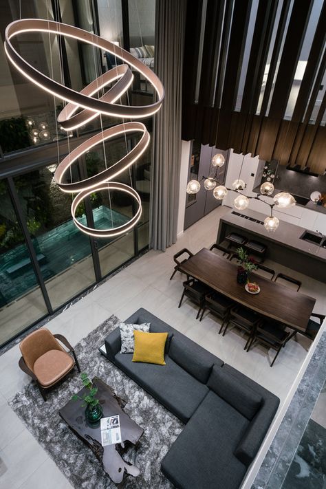 Staircase chandelier modern