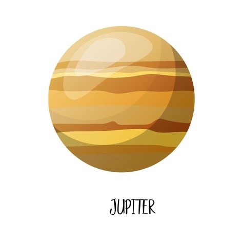 Jupiter Planet, Planet For Kids, The Cartoon, Teaching Tools, Solar System, Vector Art, Planets, Solar, For Kids