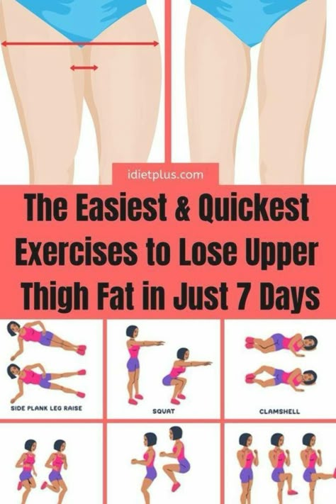 Smaller Thighs, Lose Thigh Fat Fast, Shred Workout, Lose Thigh Fat, Month Workout, Building Muscle, Thigh Fat, Thigh Exercises, Weight Workout Plan