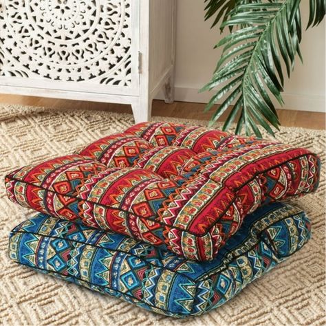 Check this out! ⚡ Walmart by Miliakere Werz https://www.shopper.com/p/AInj Patio Seat Cushions, Cushion Seating, Square Floor Pillows, Large Floor Pillows, Bohemian Outdoor, Chair Cushion Covers, Outdoor Seat Cushions, Outdoor Patio Chairs, Deep Seat Cushions