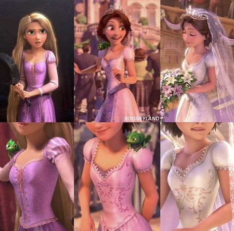 Rapunzel Wedding Dress, Tangled Dress, Rapunzel Outfit, Rapunzel Wedding, Rapunzel Cosplay, Rapunzel Dress, Rapunzel And Eugene, Disney Princess Rapunzel, Disney Princess Artwork