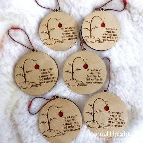 Laser Ornaments, Simple Paper Flower, Laser Crafts, Charlie Brown Tree, Profitable Crafts, Charlie Brown Christmas Tree, Glow Forge, Cnc Ideas, Odd Jobs