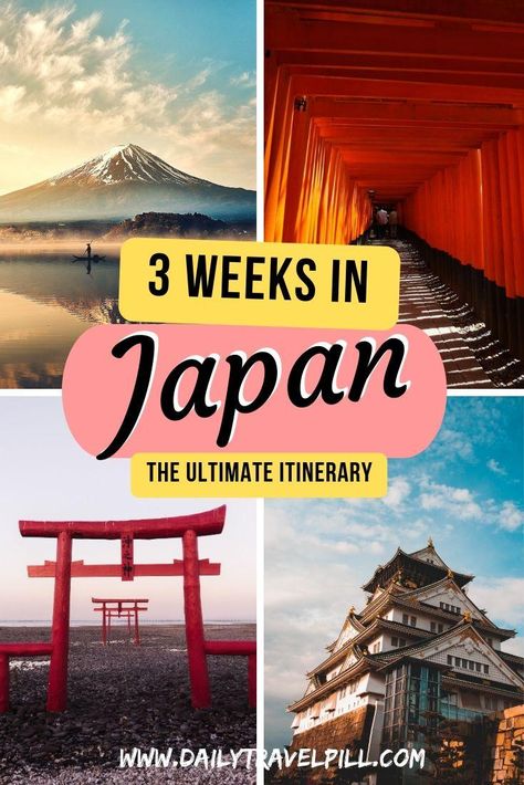 This itinerary for 3 weeks in Japan includes all the information you need to know. Find out what budget you need, which is the best itinerary, and how to get around Japan. | 3 weeks in Japan | Japan 3 week itinerary | Japan itinerary | places to visit in Japan | Japan cities | 3 Weeks In Japan, 2 Weeks Japan, One Week In Japan Travel, 2 Week Japan Itinerary, Japan Cities, Japan 3 Week Itinerary, 3 Weeks In Japan Itinerary, Best Cities To Visit In Japan, Japan Itinerary Two Weeks