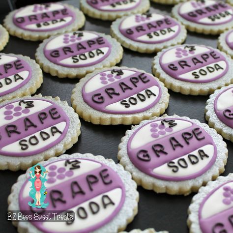 Adventure is out there... Up inspired grape soda bottle cap cookies- BZ Bees Sweet Treats Up Cupcakes, Up Desserts Disney, Up Themed Desserts, Disney Up Birthday Cake, Up Themed Party, Up Party, Up Birthday Party, Mad Hatter Cake, Disney Inspired Food