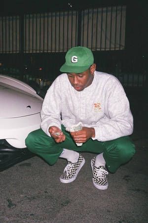 Green White Tyler The Creator Tyler The Creator Style, Tyler Wallpaper, Tyler Concert, Tyler The Creator Fashion, Tyler The Creator Outfits, Tyler Core, Outfits Aesthetic Grunge, Sup Girl, Looks Hip Hop