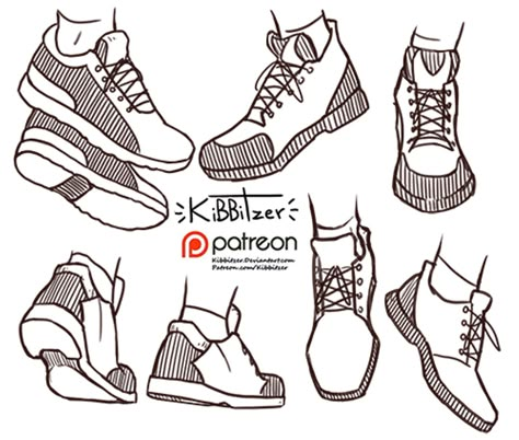 Official Post from kibbitzer: We need more shoes references in this world!Now I'll draw some faces!---------------------------------------------------------- This is a $1 reward! After all the pledges get processed by patreon you'll get:-Full version with 7 pairs of shoes-all the monthly standard reference sheetsRules: -don't sh Back Of Shoe Reference, Shoes From The Back Drawing, Shoe Poses Drawing, Wearing Shoes Pose, Shoes Back View, Shoes Reference Drawing, How To Draw Shoes, Shoes Reference, Shoe Sketches