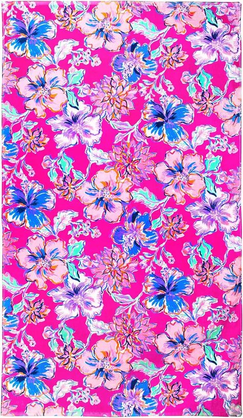 Amazon.com: Lilly Pulitzer Oversized Pool/Beach Towel, 40 x 70, Large Terry Cloth Towel for Adults, Pink/Green Palm Tree Print, Suite Views : Home & Kitchen Lily Pulitzer Wallpaper Pink, Tropical Floral Print Poolside Cover-up, Pink Lily Pulitzer Pattern, Lily Pulitzer Notebook, Lilly Pulitzer Notebook, Lilly Pulitzer Prints, Pink Tropical, Large Beach Towels, Tropical Floral Print