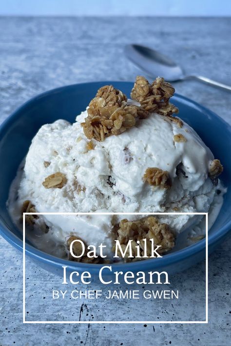 Oat Milk Ice Cream Recipe, Oat Milk Ice Cream, Almond Poppyseed Muffins, Easy Home Meals, Homemade Oat Milk, Ice Cream Easy, Vegan Ice Cream Recipe, Creami Recipes, Easy Ice Cream Recipe