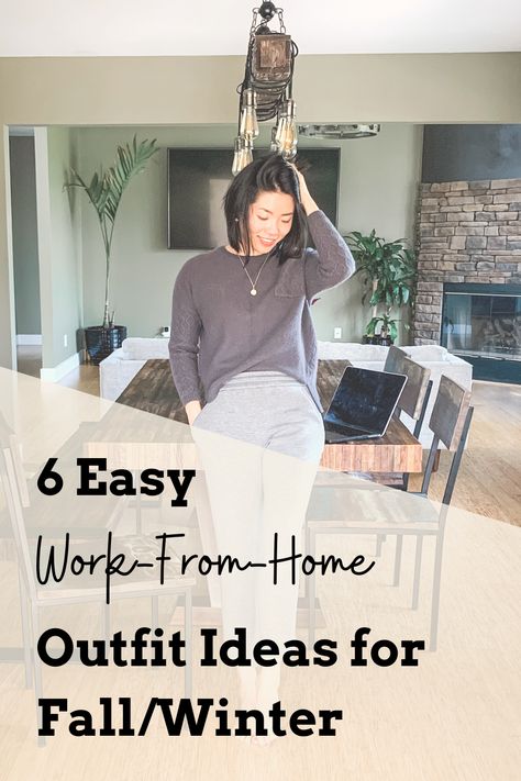 Winter Wfh Outfit, Work From Home Outfit Winter, Wfh Outfit Ideas, Work From Home Fashion, Work From Home Outfits Women, Comfy Work From Home Outfits, Work From Home Clothes, Stay At Home Outfits, Girl Boss Outfit