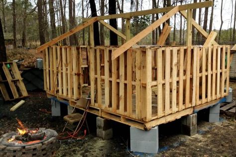 Chicken Coop Out Of Wood Pallets, Chicken Coop Out Of Pallets How To Build, Diy Pallet Coop, Pallet Board Chicken Coop, Raised Chicken Coop Ideas, Turkey Coop Ideas Buildings, Pallet Chicken Coop Plans, Chicken Coop Out Of Pallets, Diy Pallet Chicken Coop