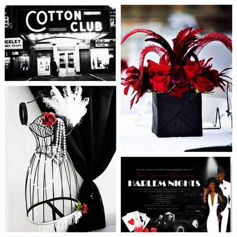 Harlem Nights Theme Party, Harlem Nights Party, Harlem Nights Theme, 1920s Theme, Theme Party Ideas, Harlem Nights, Great Gatsby Theme, Hollywood Party Theme, Roaring 20s Party