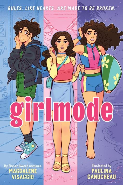 Girlmode by Magdalene Visaggio | Goodreads Graphic Novel Cover Design, Ya Graphic Novels, Graphic Novels To Read, Books About High School, Lgbtq Books, Graphic Novel Cover, Christmas Checklist, Teenage Books To Read, Sally Ride