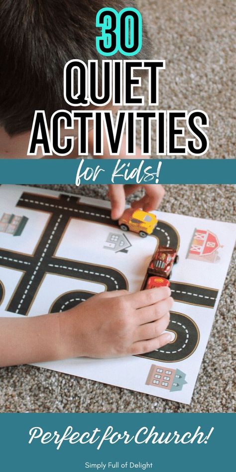 quiet church activities for kids - printable roads Busy Bags For Church, Quiet Activities For Toddlers, Travel Busy Bags, Summer Camp Ideas For Kids, Church Busy Bags, Quiet Activities For Kids, Church Activities For Kids, Quiet Toddler Activities, Toddler Busy Bags