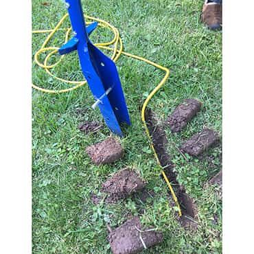 The Blue Viper Conduit/Trenching Shovel Repairing Drywall, Blue Viper, Soil Sifter, Fencing Tools, Sprinkler Repair, Digging Tools, Tree Seedlings, Lawn Sprinklers, Farm Tools