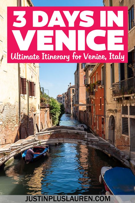 How to spend 3 days in Venice for an amazing trip! With this Venice 3 day itinerary, we share our travel plans that you're welcome to steal!

Venice itinerary | Venice in 3 days | Three days in Venice Italy | Venice Travel Guide | Travel to Venice Italy | 2 days in Venice | One day in Venice | 1 day in Venice | Things to do in Venice Italy | What to do in Venice Italy 2 Days In Venice, Venice Things To Do, Weekend In Venice, Venice Itinerary, Venice Travel Guide, Italy Travel Outfit, Travel 2024, Holiday 2024, Italy Venice