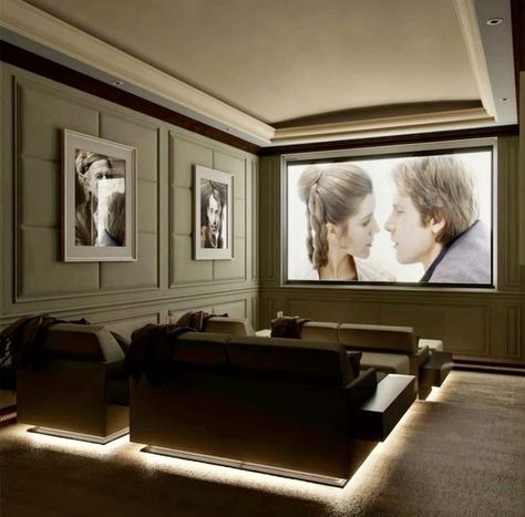 Dark Cinema Room, Cinema Basement, Luxury Home Cinema Room, Garden Ideas Patio, Patio Garden Ideas, Sala Cinema, Patio Ideas On A Budget, Theater Rooms, Home Theater Room Design