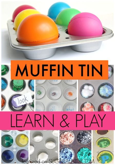 Learn and Play with a Muffin Tin - The OT Toolbox Sorting Colors, Mason Jar Cookies, Learning At Home, Elementary Learning, Learn And Play, Indoor Activities For Kids, Creative Activities For Kids, Easy Learning, Childrens Games