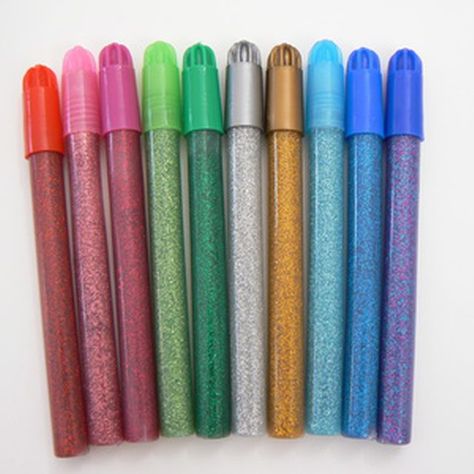 Glue Crafts Diy, Glitter Glue Crafts, Glue Recipe, Glue Art, Pen Craft, Elmer's Glue, Glue Pen, Glitter Crafts, Loose Glitter