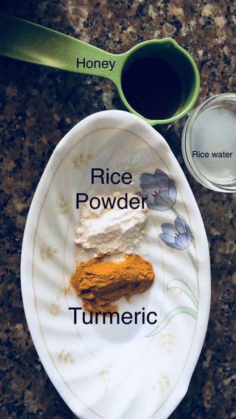 Rice Powder For Skin, Rice Powder Face Mask, Rice Flour For Skin, Powder Face Mask, Homemade Face Mask, Mask For Oily Skin, Powder Face, Natural Skin Care Remedies, Natural Face Mask