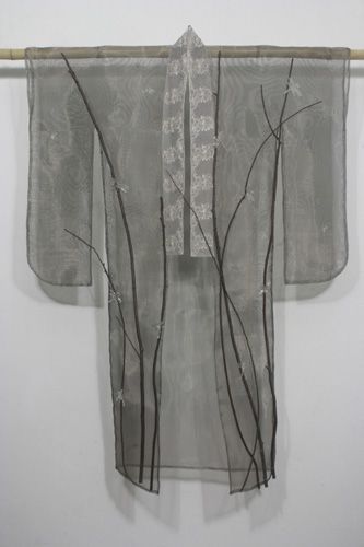 Tanya Lyons, Water Kimono, Transparent Kimono, Gray Kimono, Chrysanthemum Kimono, Historical Japanese Kimono, Creative Closets, Sheer Kimono, Chiffon Kimono