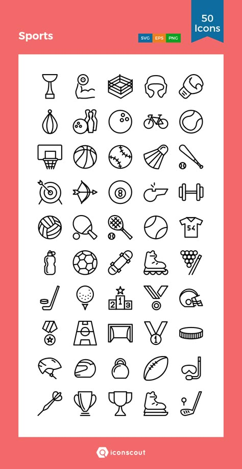 Sports Icon Design, Sports Day Decoration, Embroidery Journal, Bullet Journal Banner, Icon Design Inspiration, Doodle Icon, Icon Sets, Sport Icon, Chalk Drawings