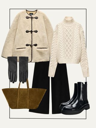 Zara Winter Outfit, October Feels, Expensive Looks, What To Wear In Winter, Zara Strappy, Hijab Fashion Summer, Zara Winter, Zara Looks, Soft Knit Cardigan