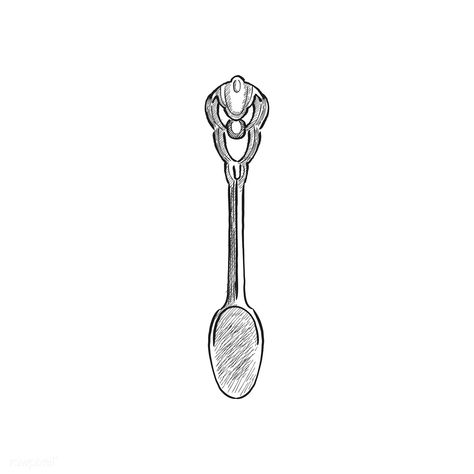 Kitchen Tools Illustration, Spoon Drawing, Carving Forks, Free Illustration Images, Heart Shaped Cookies, Doodle Icon, Free Vector Illustration, Baking Tray, Design Icon