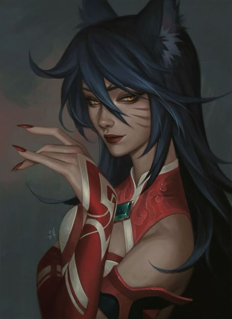 Ahri--Kgynh Ahri Fanart, Ahri League Of Legends, Liga Legend, Ahri Wallpaper, Zed League Of Legends, Ahri Lol, Legend Drawing, Akali League Of Legends, Ahri League