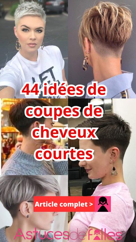 Les coupes courtes ne se démarquent pas uniquement par la coupe de cheveux en elle-même, mais également par la couleur et par la texture du cheveu. Macarons, Blonde, Couture, Texture, Hair, Beauty