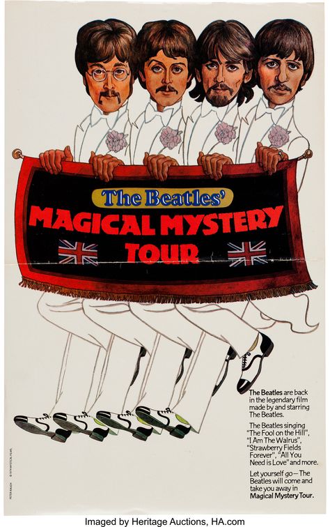 Yellow Submarine Movie, The Magical Mystery Tour, Beatles Artwork, Beatles Magical Mystery Tour, Beatles One, Magical Mystery Tour, Beatles Memorabilia, Beatles Poster, I Am The Walrus