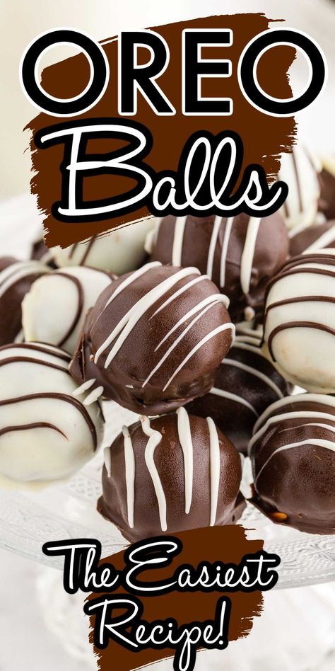 Oreo balls are bite-sized delicacies with an Oreo-infused cream cheese wrapped in a rich chocolate coating. Decadent and delicious, they are a favorite no-bake treat. Oreo Cake Pops, Cream Cheese Oreo, Oreo Cookie Balls, Chocolate Melting Wafers, Oreo Balls, Dessert Bites, Oreo Recipes, Cookie Ball, Oreo Truffles