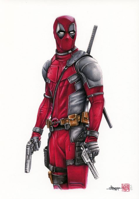 Deadpool Images, Avenger Artwork, Deadpool Art, Deadpool Comic, Avengers Characters, Marvel Tattoos, Marvel Characters Art, Star Wars Drawings, Marvel Deadpool