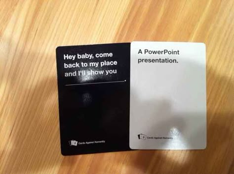 This nerdy pick-up line....  Cards Against Humanity = best game ever. ❤ Funniest Cards Against Humanity, Nerdy Pick Up Lines, Cards Against Humanity Funny, Funny Love Cards, Have A Laugh, Pick Up Lines, Funny Love, Laughter Is The Best Medicine, Funny Cards