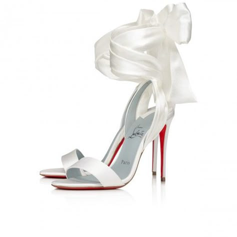 Louboutin Heels Wedding, White Louboutin Heels, Louboutin Wedding Heels, White Louboutin, Christian Louboutin Wedding, Christian Louboutin Wedding Shoes, Red Bottom Heels, Pretty Heels, Christian Louboutin Heels