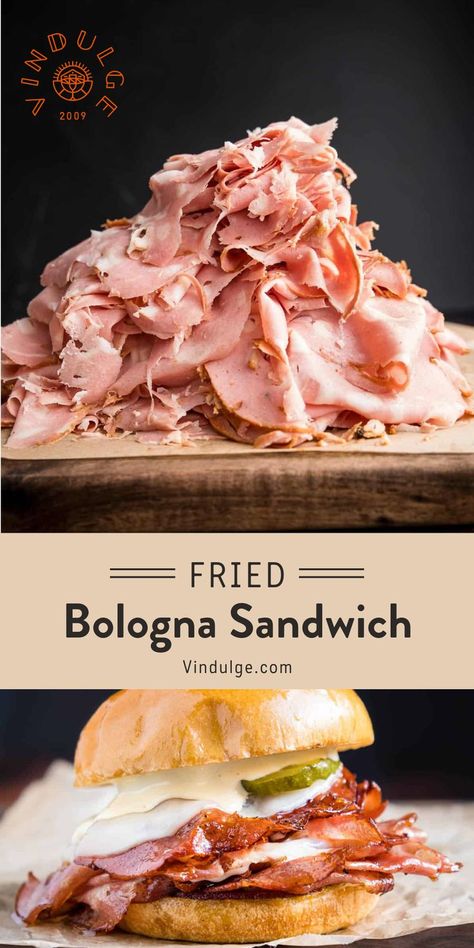 Crispy pan-fried mortadella, melted provolone cheese, and wedged between a butter brioche bun. This is an incredible sandwich. Dijon Aioli, Mortadella Sandwich, Lunch Sandwich Recipes, Bologna Recipes, Fried Bologna, Bologna Sandwich, Sandwhich Recipes, Slider Sandwiches, Brioche Bun